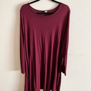 Maroon old navy sweater/knit tunic